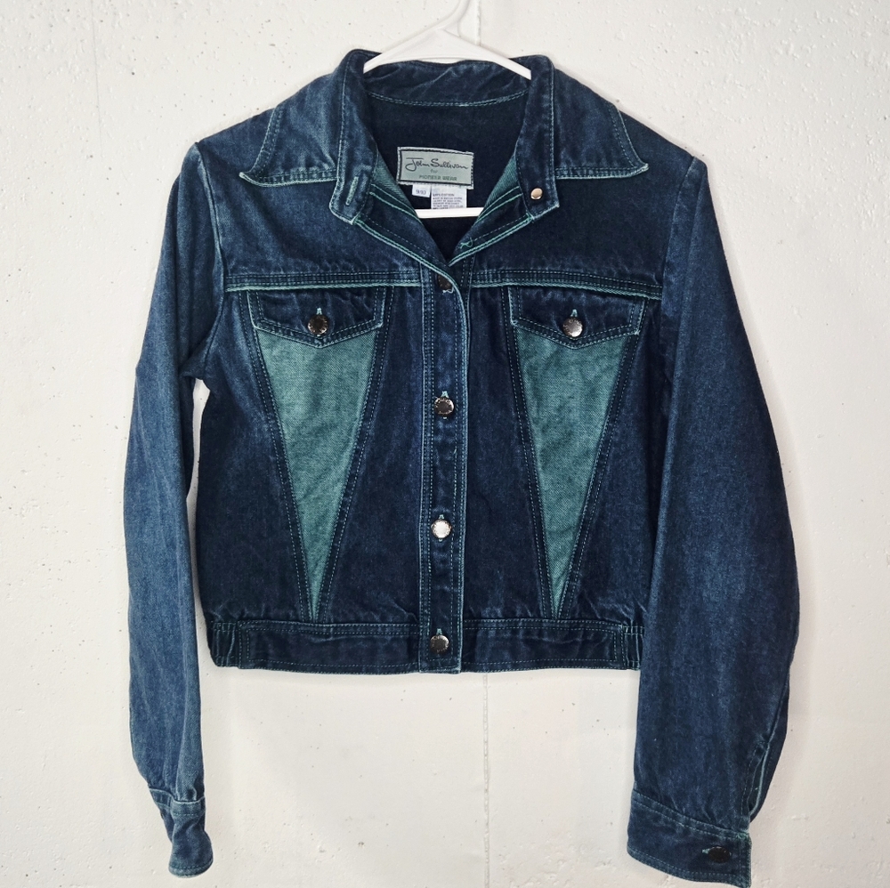 PIONEER Kids Two-Tone Blue Jean Jacket